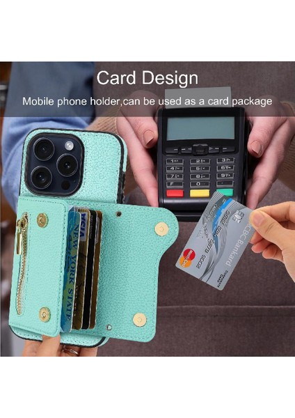 IPhone 14 Için Kılıf Artı Mini Sırt Çantası Hafif Kart Yuvaları Büyük Uzun (Yurt Dışından)