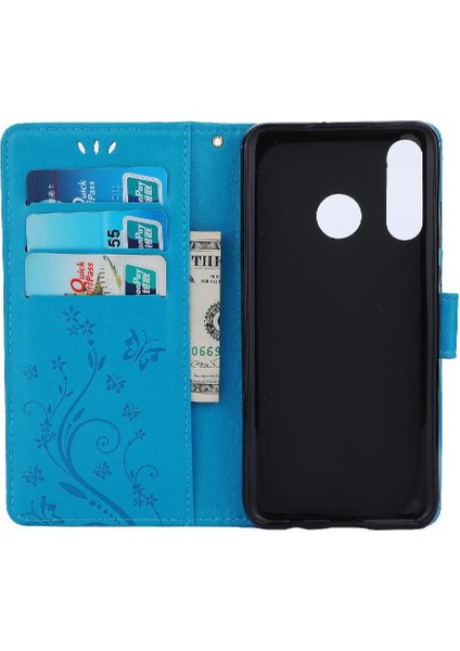 Huawei P30 Lite Bilek Kayışı Kart Tutucu Manyetik Kapatma Pu Için Filp Durumda (Yurt Dışından)