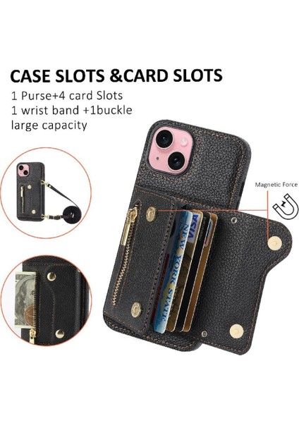 IPhone 15 Için Kılıf Hafif Kart Yuvaları Mini Sırt Çantası Büyük Kapasiteli (Yurt Dışından) indirimleri