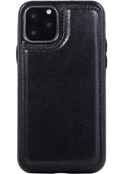 Kart Tutucu Kickstand ile IPhone 11 Pro Max Pu Deri Için Cüzdan Kılıf (Yurt Dışından)