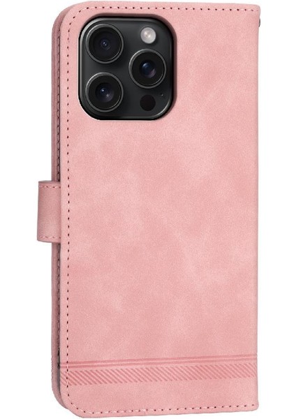 IPhone 15 Için Flip Case Pro Max Bileklik Nakit Cep Kart Yuvaları Manyetik (Yurt Dışından)