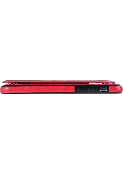 Cüzdan Kılıf IPhone X/xs Kickstand Kart Yuvaları ile Pu Deri Kart (Yurt Dışından)