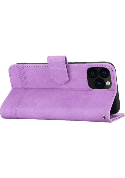 IPhone 11 Için Flip Case Pro Kart Yuvaları Bileklik Manyetik Kapatma Nakit (Yurt Dışından)