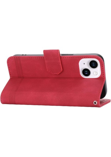 IPhone 14 Için Flip Case Artı Premium Kart Yuvaları Manyetik Kapatma Nakit (Yurt Dışından)