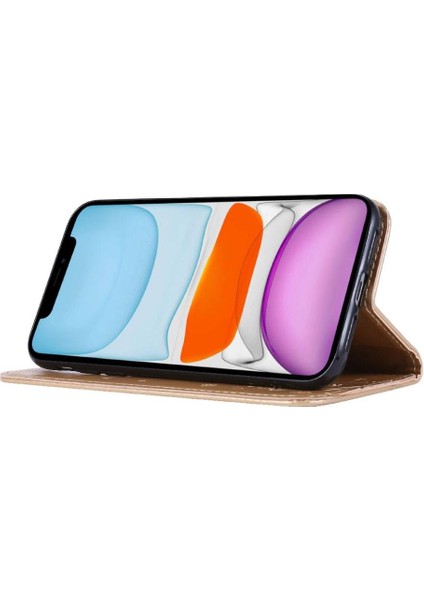 IPhone 12 Mini Pu Deri Kart Tutucu Kickstand Manyetik Için Filp Durumda (Yurt Dışından)
