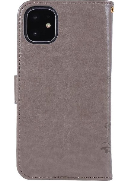 IPhone 11 Için Filp Durumda Kart Tutucu Manyetik Kapatma Pu Deri Kickstand (Yurt Dışından)