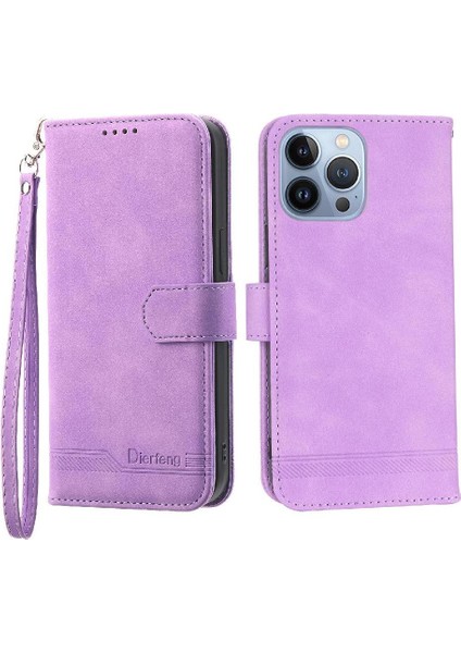 IPhone 13 Için Flip Case Pro Max Kart Yuvaları Manyetik Kapatma Premium Nakit (Yurt Dışından)