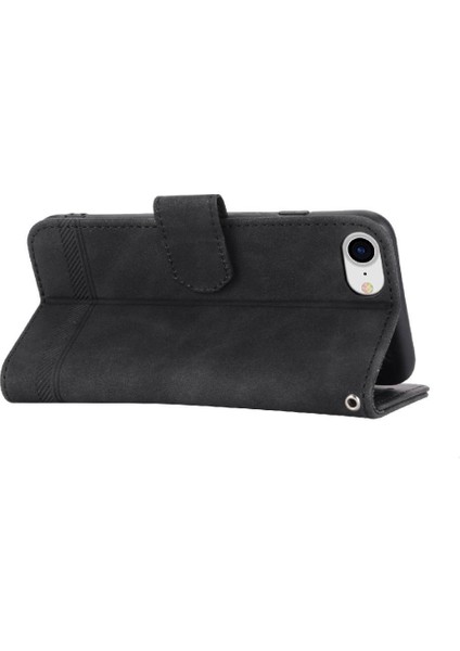 IPhone 7/8 Bileklik Manyetik Kapatma Kart Yuvaları Premium Için Flip Case (Yurt Dışından)