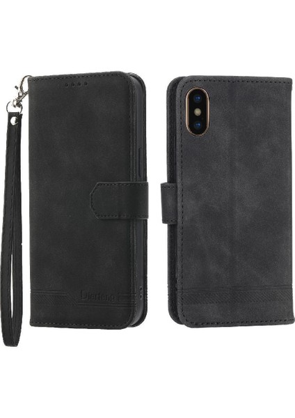 IPhone x Için Flip Case/xs Premium Kart Yuvaları Manyetik Kapatma Nakit Cep (Yurt Dışından)