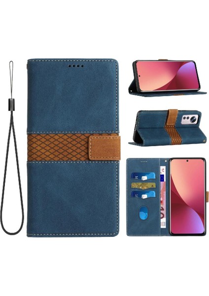 Xiaomi 12 Lite Için Cüzdan Durumda Çizilmeye Dayanıklı Manyetik Kapatma Kartı (Yurt Dışından)