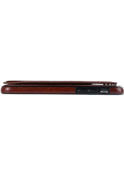 Cüzdan Kılıf IPhone X/xs Kickstand Kart Yuvaları ile Pu Deri Kart (Yurt Dışından)