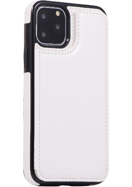 Kart Tutucu Kickstand ile IPhone 11 Pro Max Pu Deri Için Cüzdan Kılıf (Yurt Dışından)
