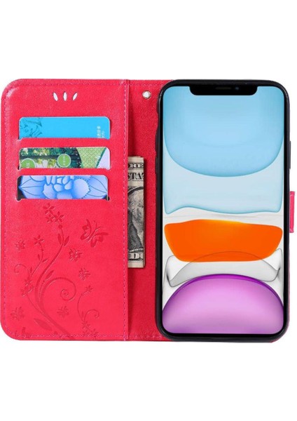 IPhone 12 Mini Pu Deri Kart Tutucu Kickstand Manyetik Için Filp Durumda (Yurt Dışından)