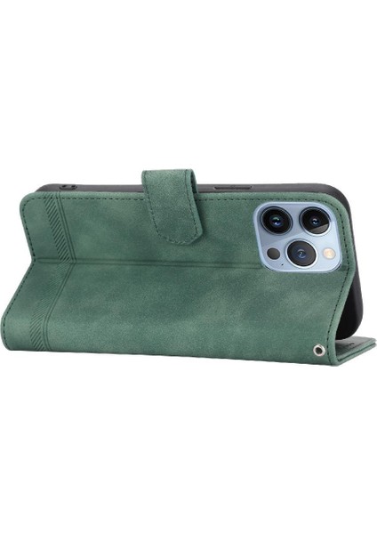 IPhone 13 Için Flip Case Pro Max Kart Yuvaları Manyetik Kapatma Premium Nakit (Yurt Dışından)