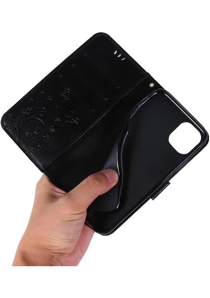 IPhone 12 Mini Pu Deri Kart Tutucu Kickstand Manyetik Için Filp Durumda (Yurt Dışından)