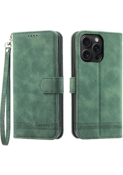 IPhone 15 Için Flip Case Pro Max Bileklik Nakit Cep Kart Yuvaları Manyetik (Yurt Dışından)