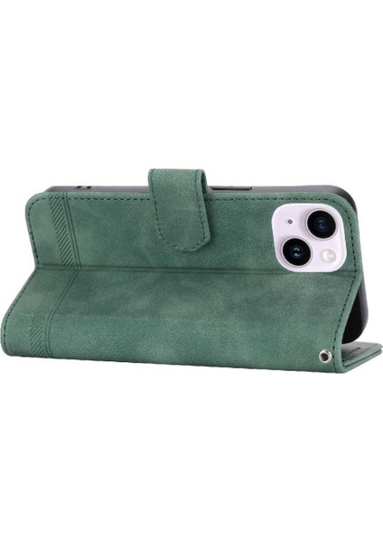 IPhone 14 Için Flip Case Artı Premium Kart Yuvaları Manyetik Kapatma Nakit (Yurt Dışından)