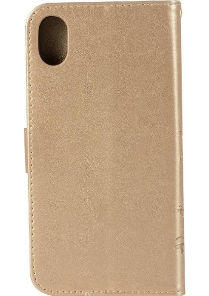 IPhone x Için Filp Durumda/xs Bilek Kayışı Manyetik Kapatma Pu Deri Kart (Yurt Dışından)