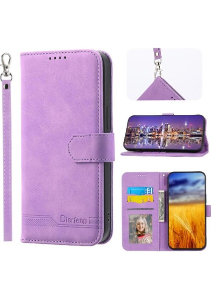 IPhone 15 Için Flip Case Artı Manyetik Kapatma Nakit Cep Premium Kart (Yurt Dışından)