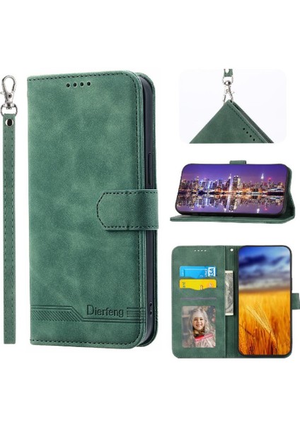 IPhone 11 Için Flip Case Pro Kart Yuvaları Bileklik Manyetik Kapatma Nakit (Yurt Dışından)