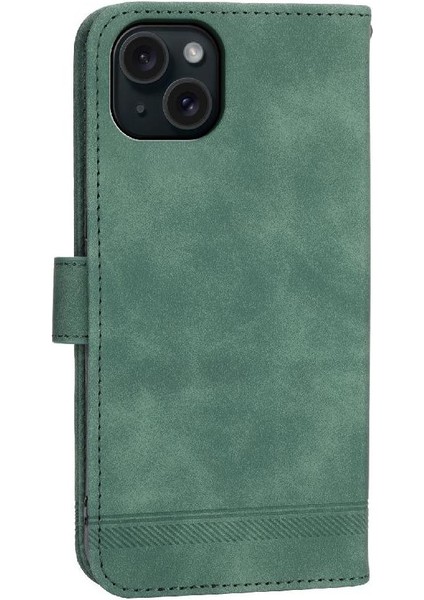 IPhone 15 Için Flip Case Artı Manyetik Kapatma Nakit Cep Premium Kart (Yurt Dışından)