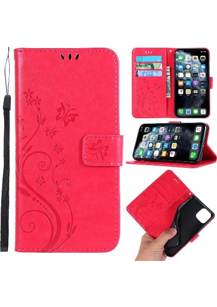 IPhone 11 Için Filp Durumda Pro Kickstand Manyetik Kapatma Pu Deri Kart (Yurt Dışından)
