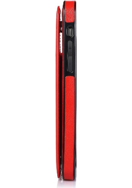 Kart Tutucu Çift Manyetik ile IPhone 12 Mini Kickstand Için Cüzdan Kılıf (Yurt Dışından)