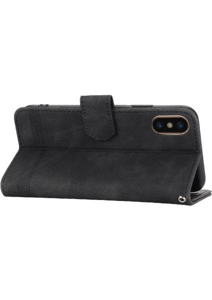 IPhone x Için Flip Case/xs Premium Kart Yuvaları Manyetik Kapatma Nakit Cep (Yurt Dışından)