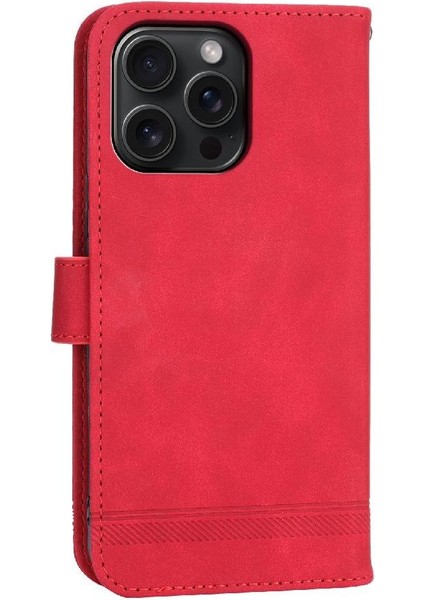 IPhone 15 Için Flip Case Pro Max Bileklik Nakit Cep Kart Yuvaları Manyetik (Yurt Dışından)