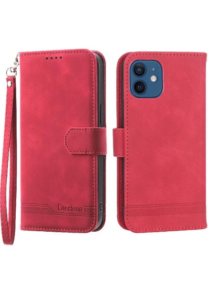 IPhone 12 Mini Manyetik Kapatma Nakit Cep Premium Kart Için Flip Case (Yurt Dışından)