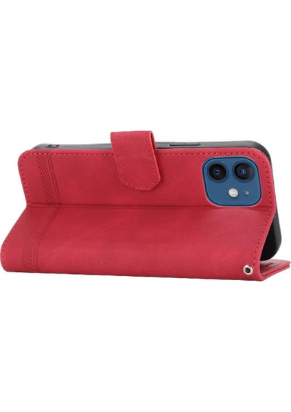 IPhone 12 Mini Manyetik Kapatma Nakit Cep Premium Kart Için Flip Case (Yurt Dışından)