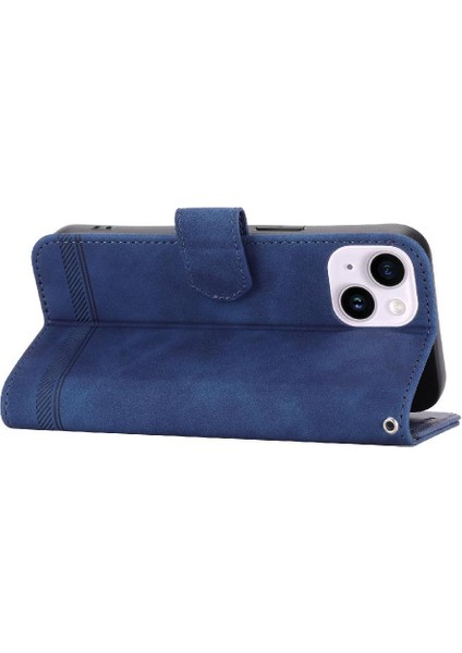 IPhone 14 Için Flip Case Artı Premium Kart Yuvaları Manyetik Kapatma Nakit (Yurt Dışından)