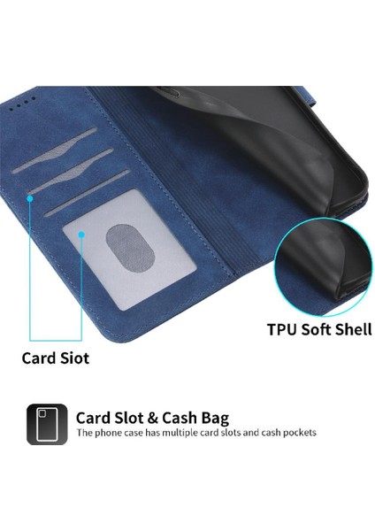 IPhone 14 Için Flip Case Pro Max Manyetik Kapatma Kart Yuvaları Bileklik (Yurt Dışından)