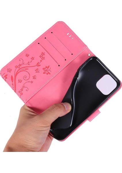 IPhone 11 Için Filp Durumda Pro Kickstand Manyetik Kapatma Pu Deri Kart (Yurt Dışından)