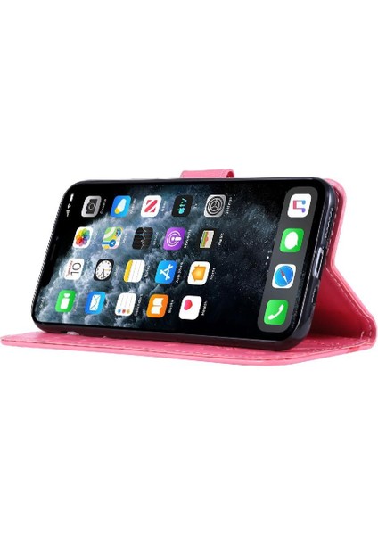 IPhone 11 Için Filp Durumda Pro Kickstand Manyetik Kapatma Pu Deri Kart (Yurt Dışından)