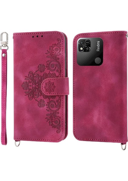 Xiaomi Redmi 12C Kabartmalı Darbeye Dayanıklı Çoklu Kredi Kartı Için Flip Case (Yurt Dışından)