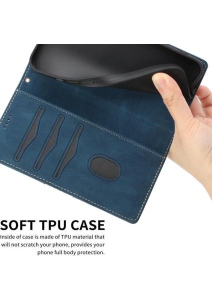 IPhone 12 Mini Bilek Kayışı Kart Yuvası Kickstand Çizik Için Cüzdan Kılıf (Yurt Dışından)