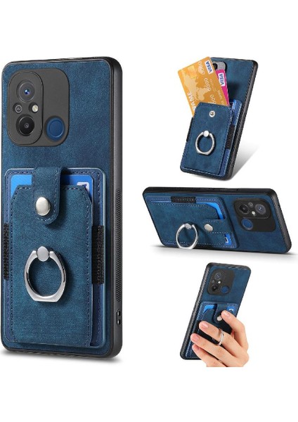 Xiaomi Redmi 12C Crad Yuvası Manyetik Araç Montaj Standı Halka Tutucu (Yurt Dışından)