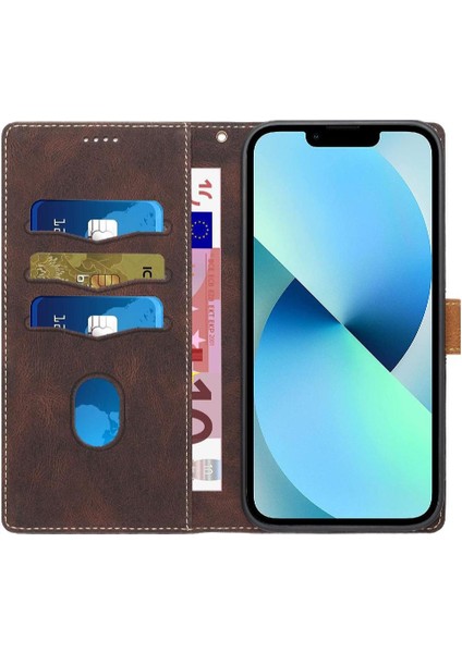 IPhone 15 Için Cüzdan Durumda Bilek Kayışı Kart Yuvası Kickstand Manyetik Kapatma (Yurt Dışından) indirimleri