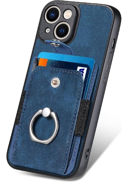 IPhone 14 Için Kılıf Artı Manyetik Araç Montaj Halkası Tutucu Standı Crad Yuvası (Yurt Dışından)