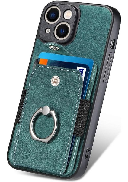 IPhone 14 Için Kılıf Artı Manyetik Araç Montaj Halkası Tutucu Standı Crad Yuvası (Yurt Dışından)