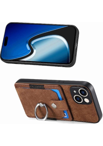 IPhone 15 Için Kılıf Standı Crad Yuvası Halka Tutucu Manyetik Araç Montaj (Yurt Dışından) modelleri