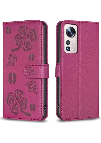 Xiaomi 12 Lite Için Flip Case Kart Yuvaları Tutucu Kickstand Yonca Çiçek Pu (Yurt Dışından) indirimleri