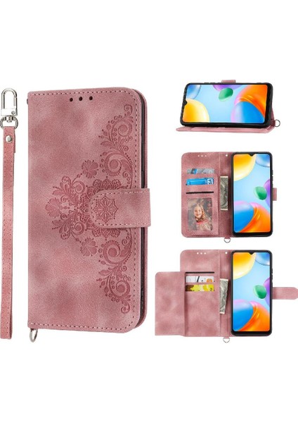 Gx Shop Xiaomi Redmi 10C Darbeye Dayanıklı Kabartmalı Çoklu Kredi Kartı Için Flip Case (Yurt Dışından)