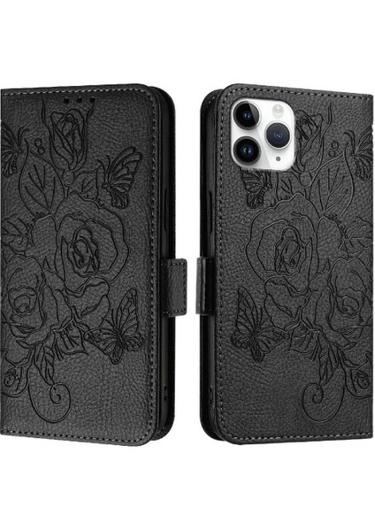 Kredi Kartı Yuvası ile IPhone 11 Pro Manyetik Cüzdan Pu Deri (Yurt Dışından)