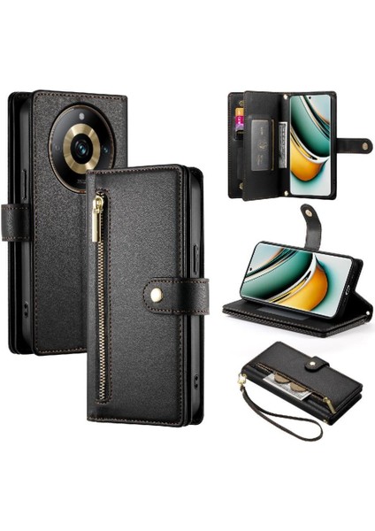 Realme 11 Pro 5g Cüzdan Bölmesi Kickstand Kart Yuvaları Için Flip Case (Yurt Dışından)