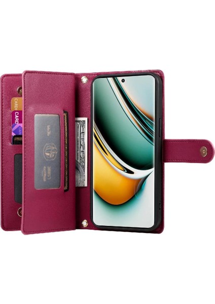 Realme 11 Pro 5g Cüzdan Bölmesi Kickstand Kart Yuvaları Için Flip Case (Yurt Dışından)