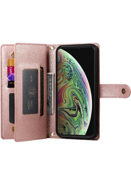 IPhone Xs Max Bilek Kayışı Cüzdan Bölmesi Çok Fonksiyonlu Flip Case (Yurt Dışından)