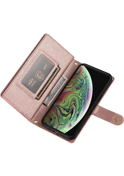 IPhone Xs Max Bilek Kayışı Cüzdan Bölmesi Çok Fonksiyonlu Flip Case (Yurt Dışından)