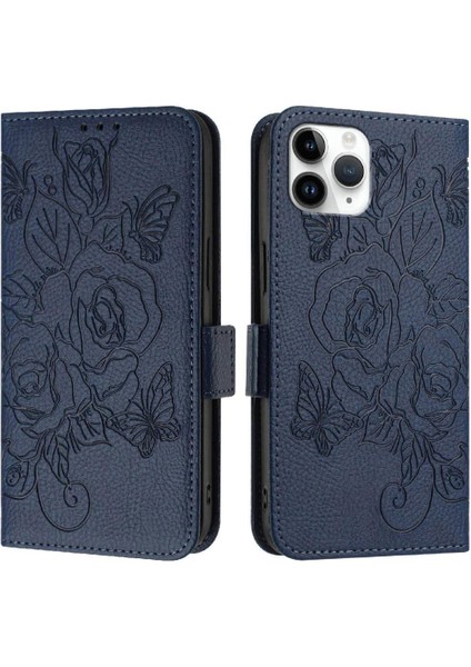 Kredi Kartı Yuvası ile IPhone 11 Pro Manyetik Cüzdan Pu Deri (Yurt Dışından)